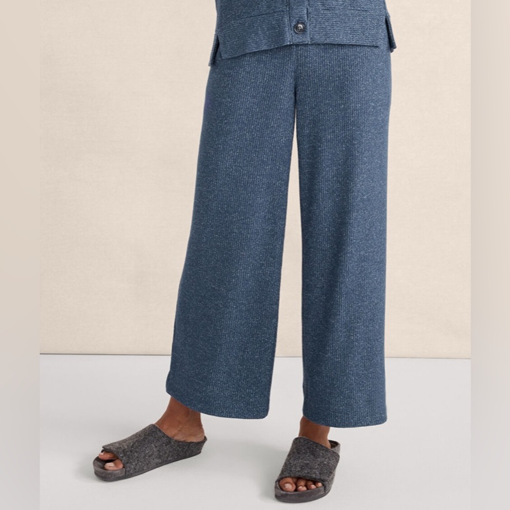 NWT Haven Well Within Sweater Knit Ribbed Midnight Lounge set , Top M, Bottoms S